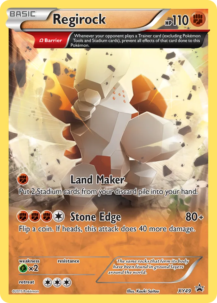 Regirock #XY49 XY Black Star Promos Pokemon card
