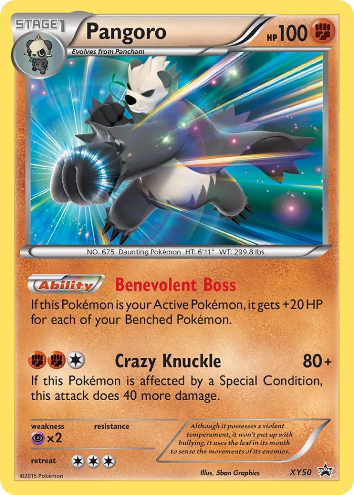 Pangoro #XY50 XY Black Star Promos Pokemon card