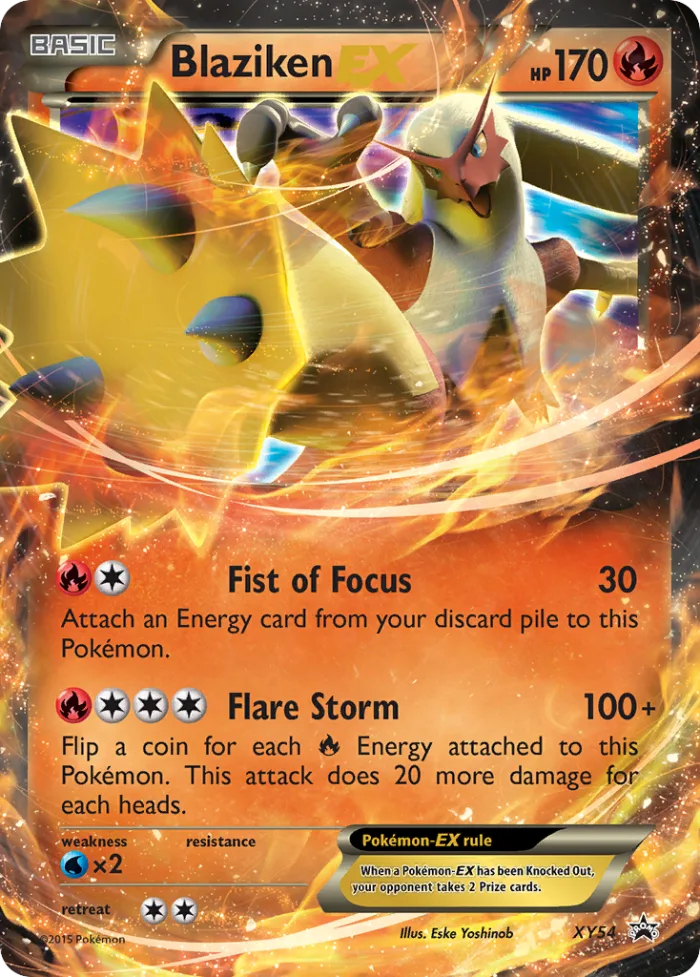 Blaziken-EX #XY54 XY Black Star Promos Pokemon card