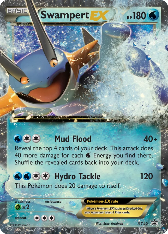 Swampert-EX #XY55 XY Black Star Promos Pokemon card