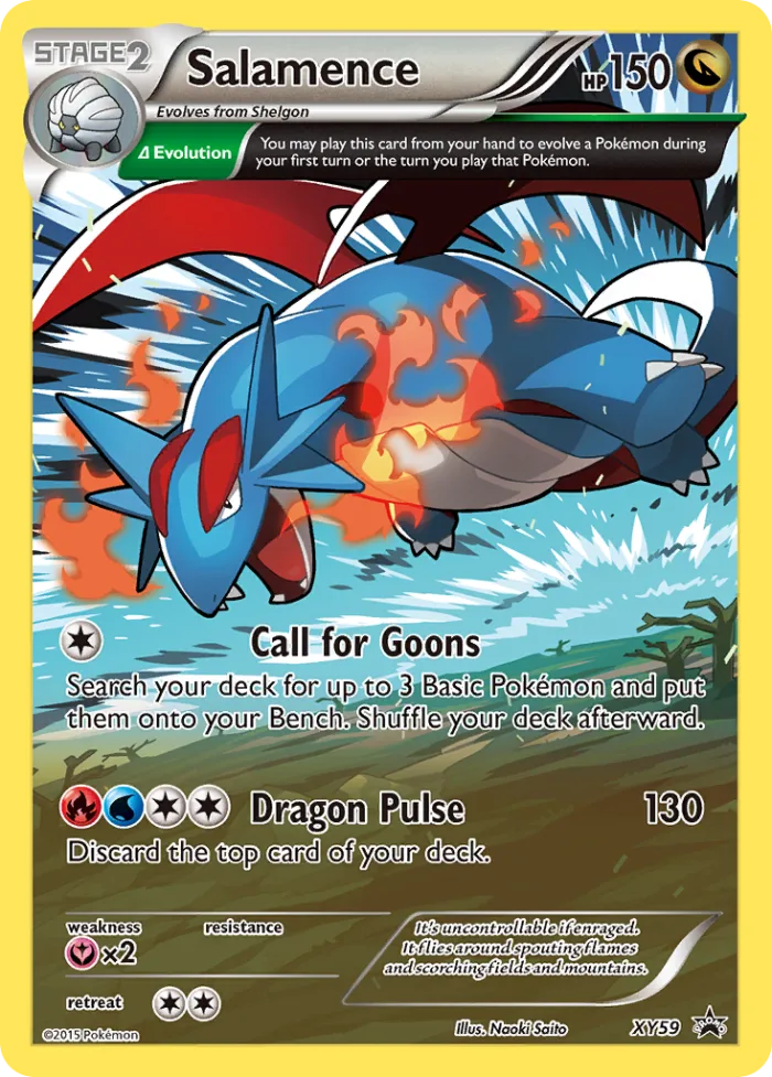 Salamence #XY59 XY Black Star Promos Pokemon card