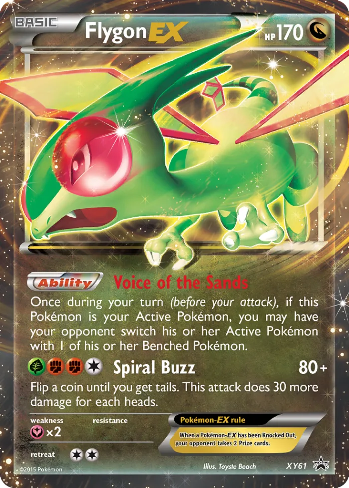Flygon-EX #XY61 XY Black Star Promos Pokemon card