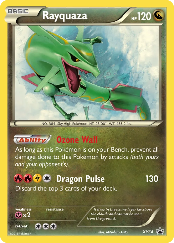 Rayquaza #XY64 XY Black Star Promos Pokemon card