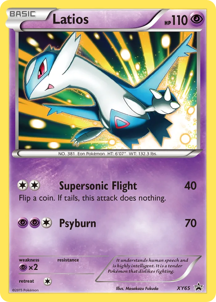 Latios #XY65 XY Black Star Promos Pokemon card