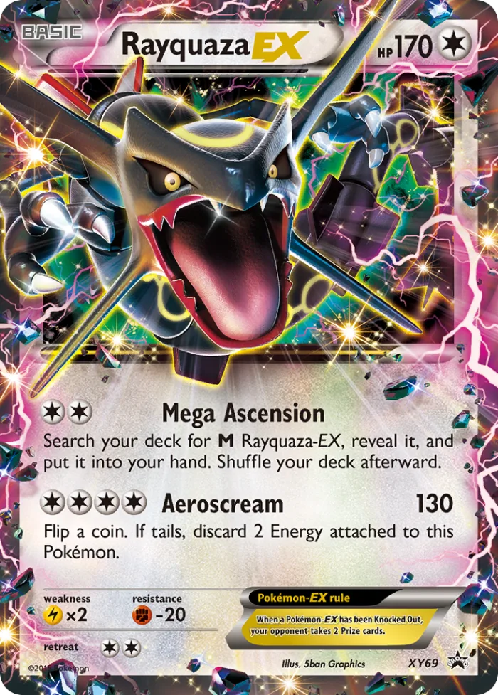 Rayquaza-EX #XY69 XY Black Star Promos Pokemon card