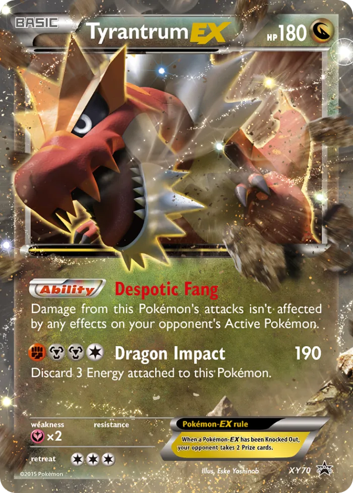 Tyrantrum-EX #XY70 XY Black Star Promos Pokemon card