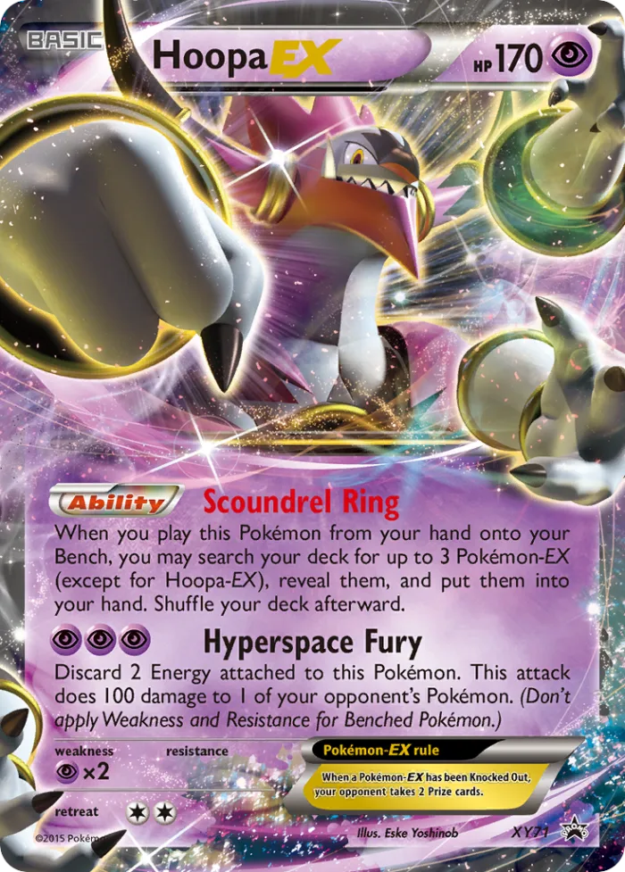 Hoopa-EX #XY71 XY Black Star Promos Pokemon card