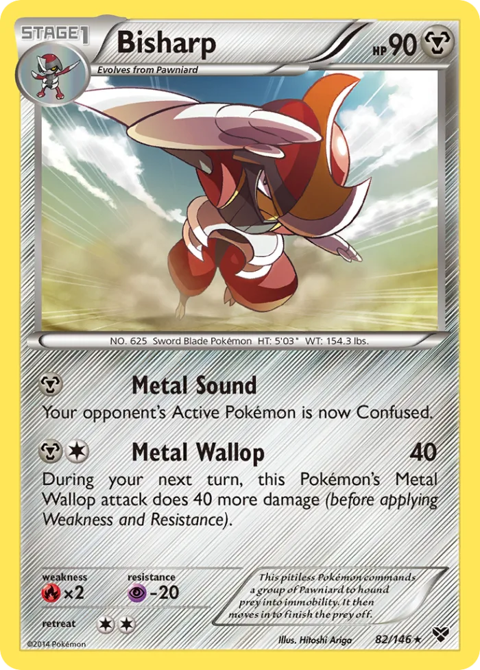 Bisharp #82 XY Pokemon card