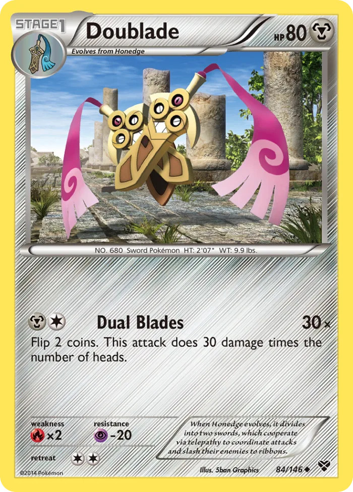 Doublade #84 XY Pokemon card