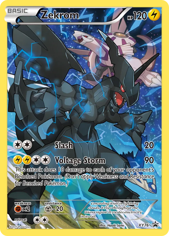 Zekrom #XY76 XY Black Star Promos Pokemon card