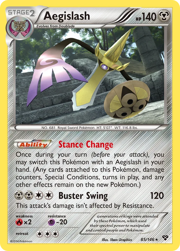 Aegislash #85 XY Pokemon card