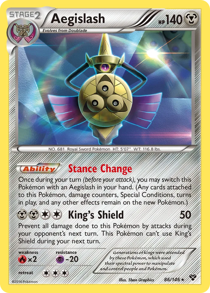 Aegislash #86 XY Pokemon card