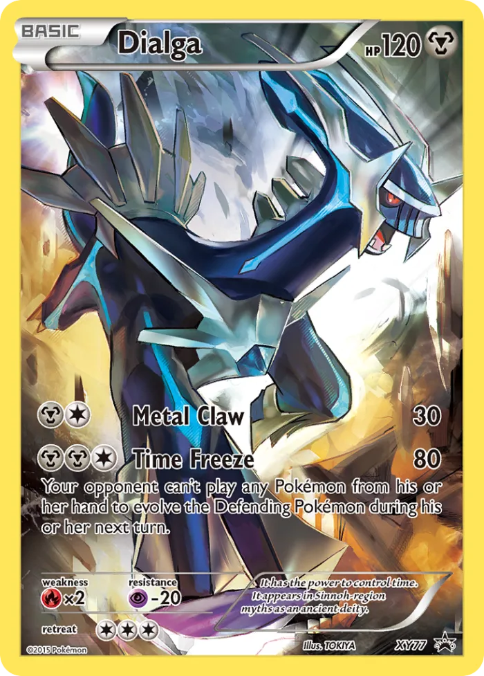 Dialga #XY77 XY Black Star Promos Pokemon card