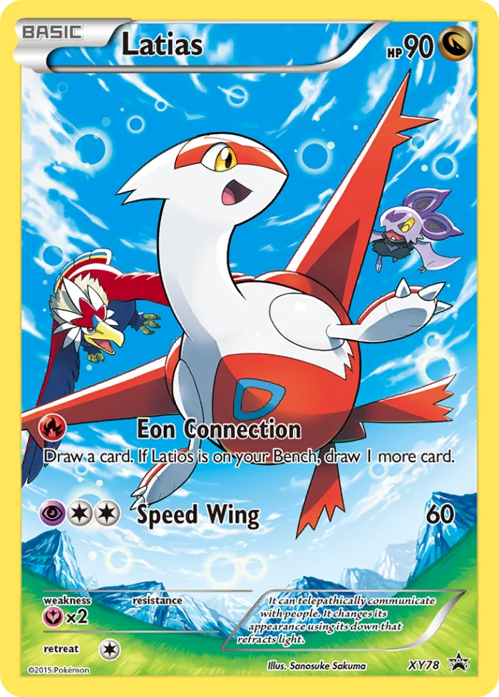 Latias #XY78 XY Black Star Promos Pokemon card