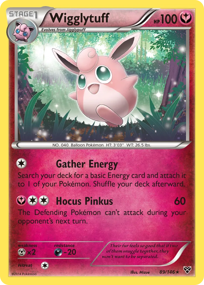 Wigglytuff #89 XY Pokemon card