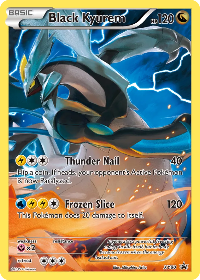 Black Kyurem #XY80 XY Black Star Promos Pokemon card