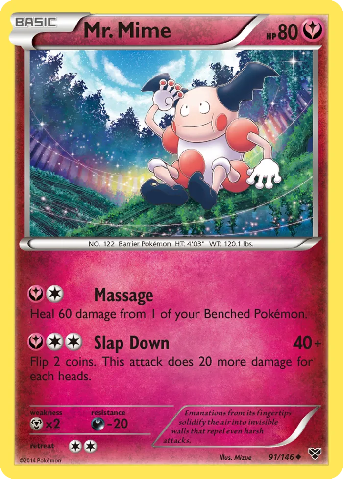 Mr. Mime #91 XY Pokemon card