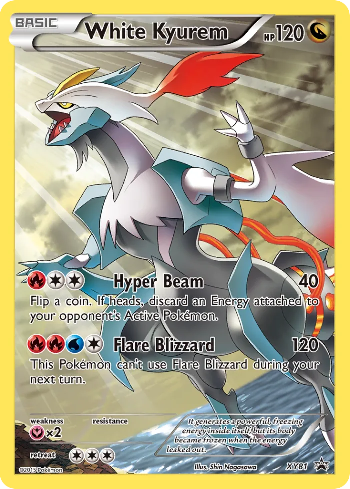 White Kyurem #XY81 XY Black Star Promos Pokemon card