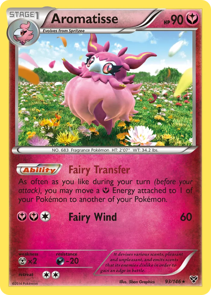 Aromatisse #93 XY Pokemon card