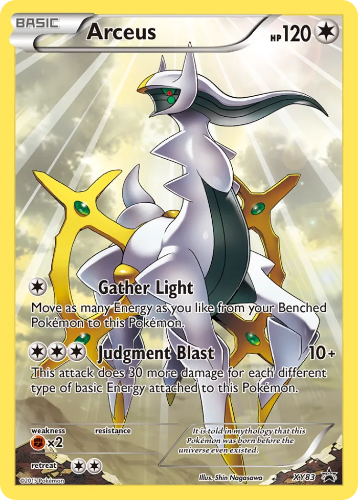 Arceus #XY83 XY Black Star Promos Pokemon card