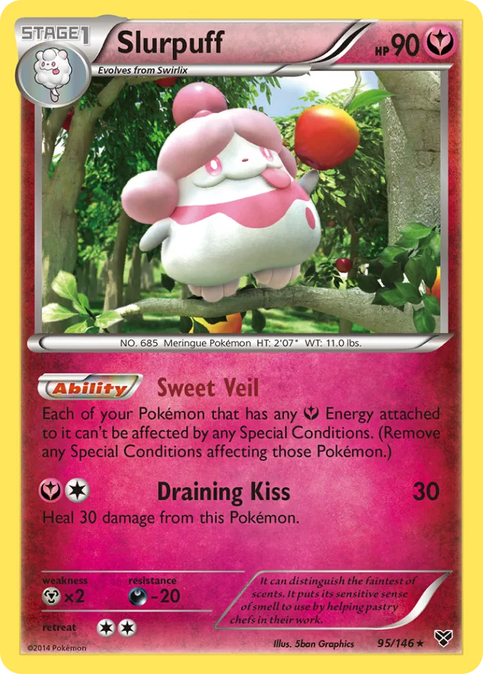 Slurpuff #95 XY Pokemon card