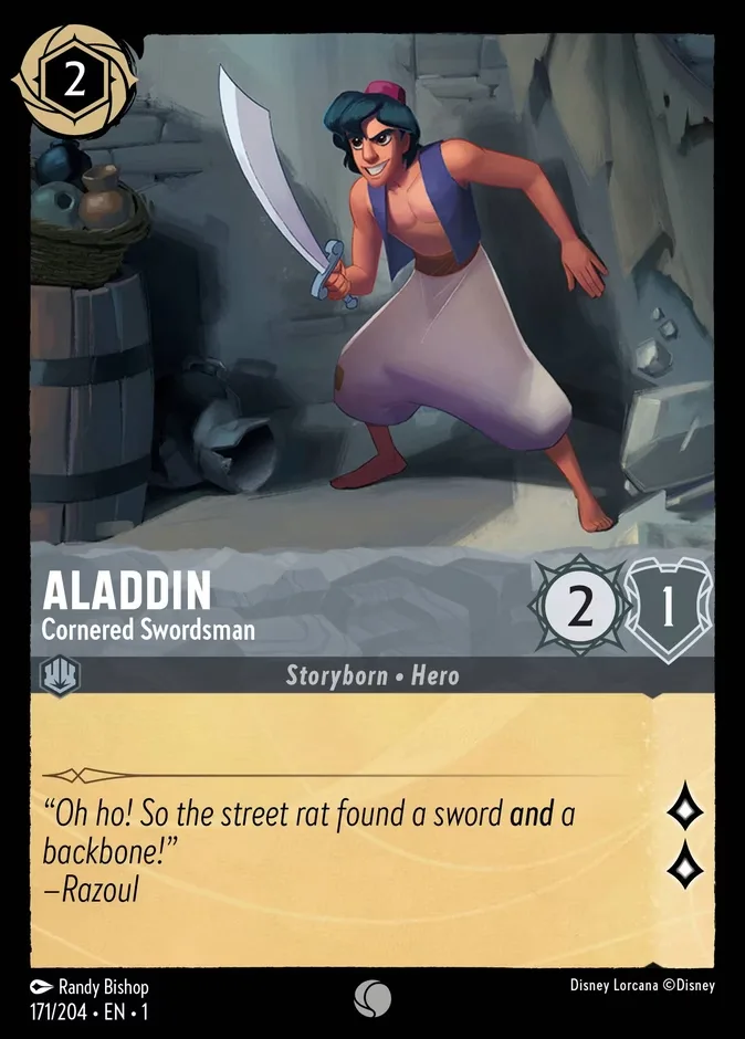 Aladdin #171 The First Chapter Disney Lorcana card