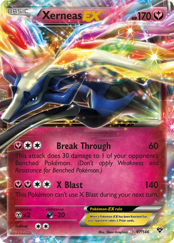 Xerneas-EX #97 XY Pokemon card