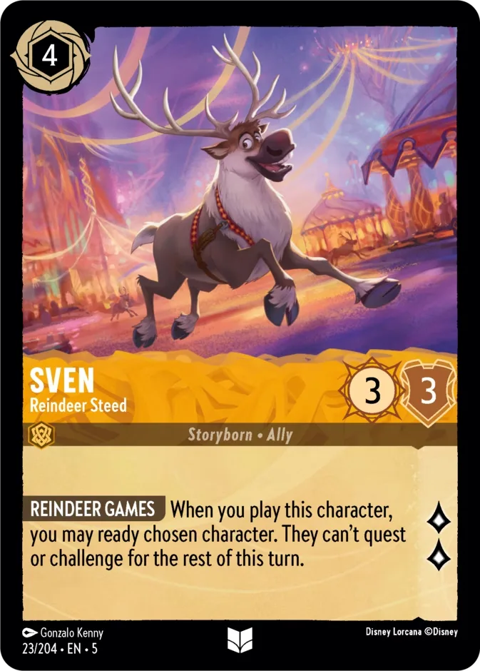 Sven #23 Shimmering Skies Disney Lorcana card