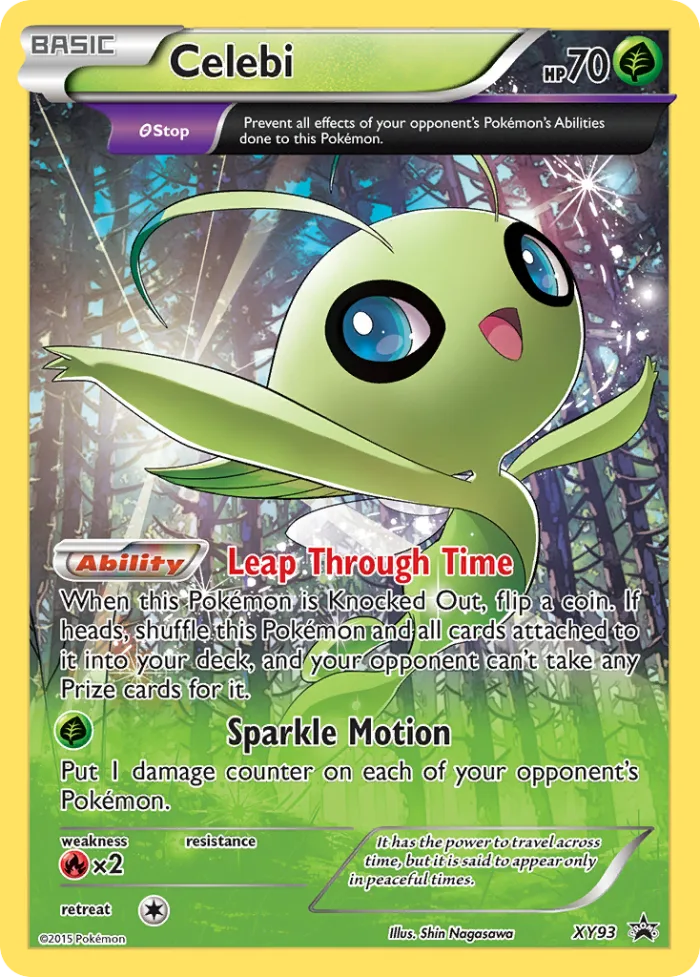 Celebi #XY93 XY Black Star Promos Pokemon card
