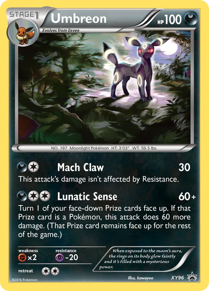 Umbreon #XY96 XY Black Star Promos Pokemon card