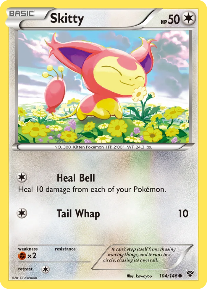 Skitty #104 XY Pokemon card