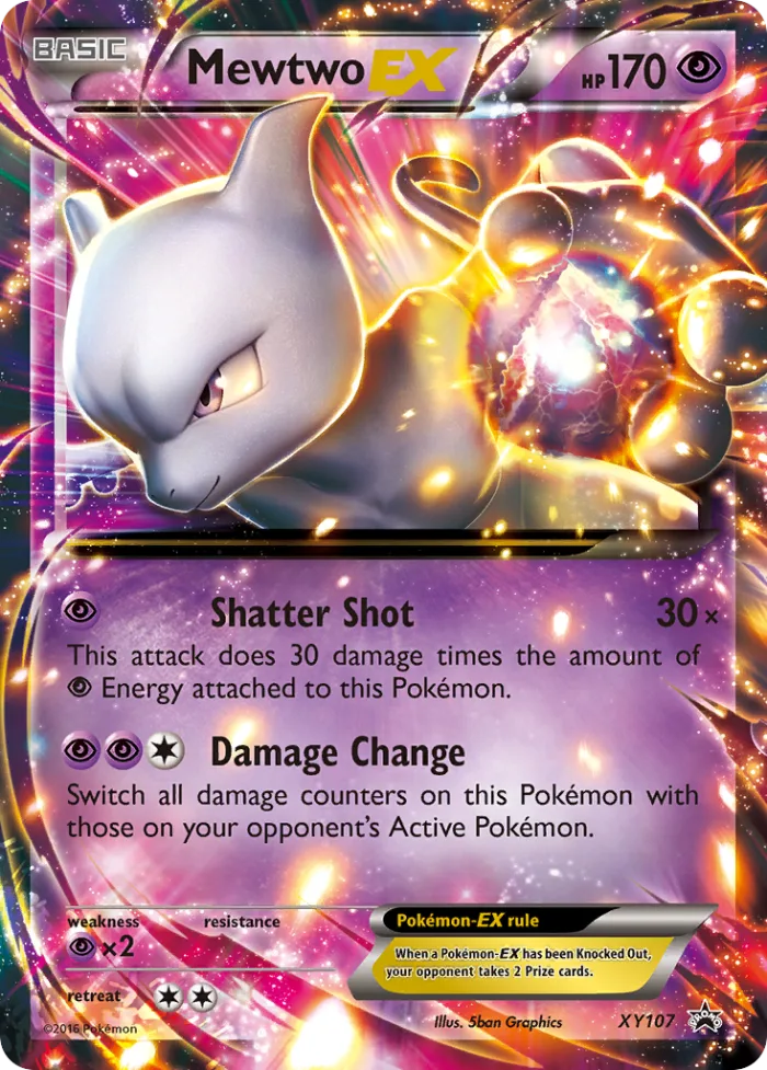Mewtwo-EX #XY107 XY Black Star Promos Pokemon card