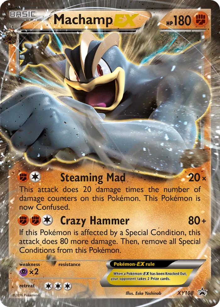 Machamp-EX #XY108 XY Black Star Promos Pokemon card