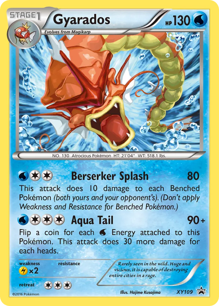 Gyarados #XY109 XY Black Star Promos Pokemon card