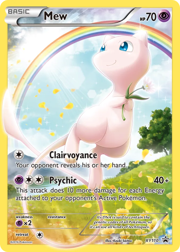 Mew #XY110 XY Black Star Promos Pokemon card