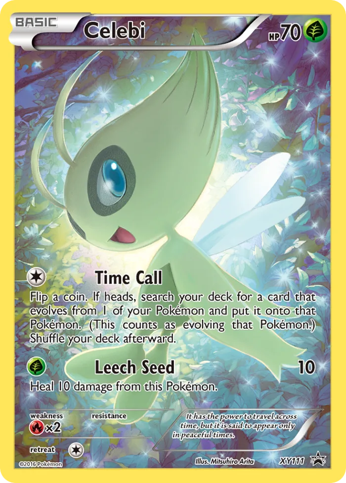 Celebi #XY111 XY Black Star Promos Pokemon card