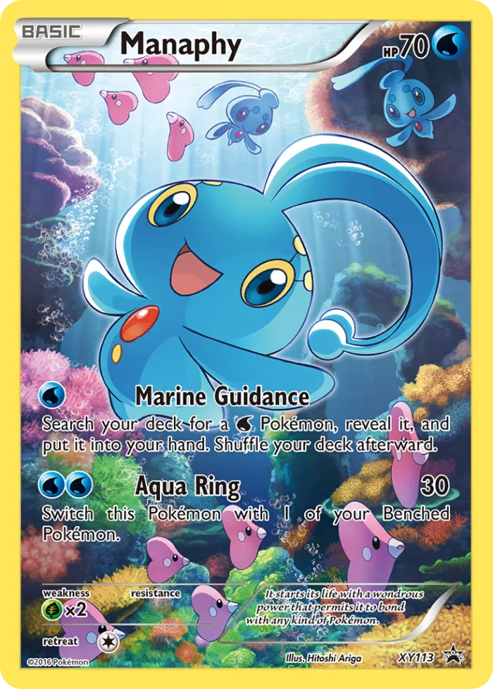 Manaphy #XY113 XY Black Star Promos Pokemon card