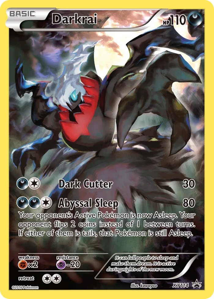 Darkrai #XY114 XY Black Star Promos Pokemon card