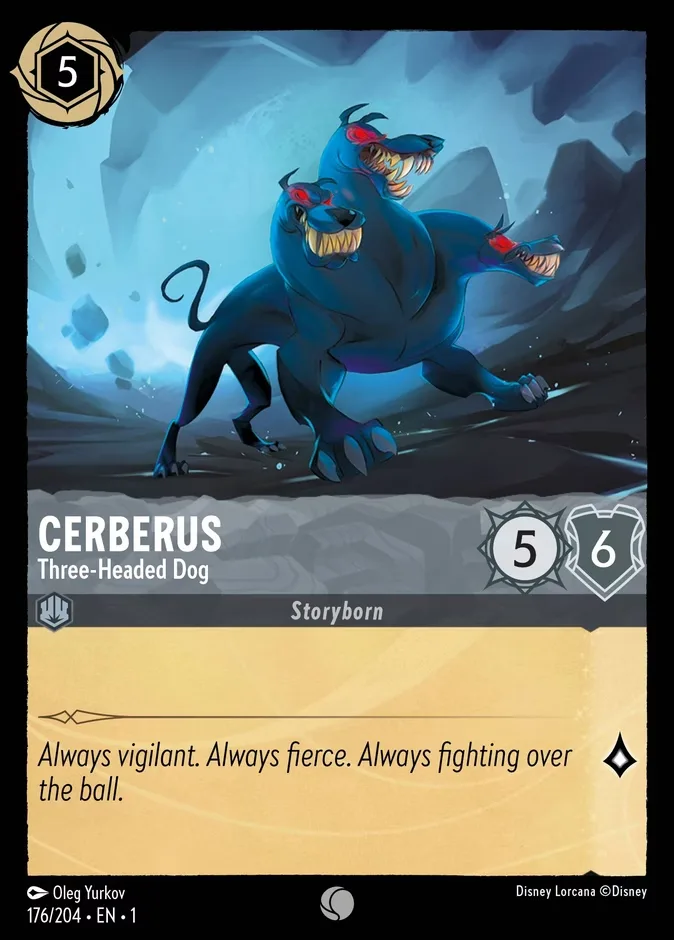 Cerberus #176 The First Chapter Disney Lorcana card