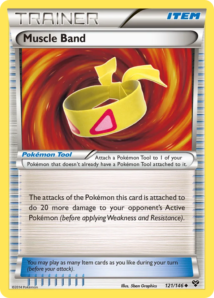 Muscle Band #121 XY Pokemon card