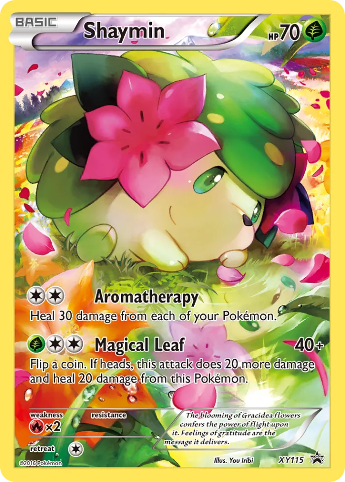 Shaymin #XY115 XY Black Star Promos Pokemon card