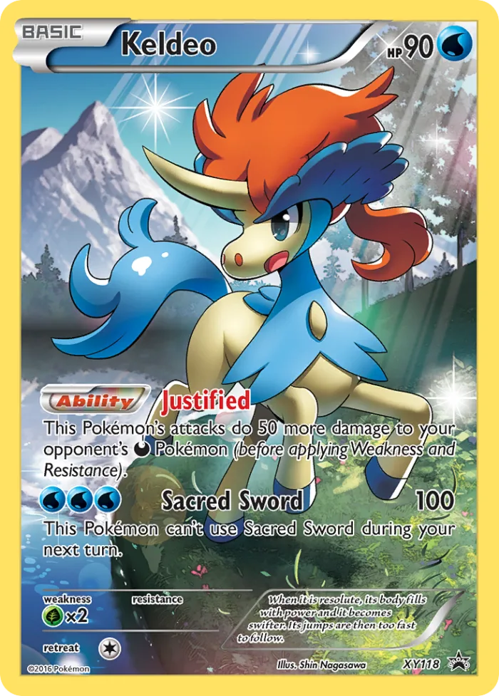 Keldeo #XY118 XY Black Star Promos Pokemon card