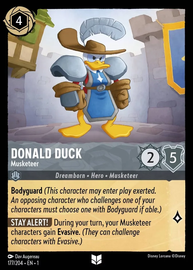 Donald Duck #177 The First Chapter Disney Lorcana card