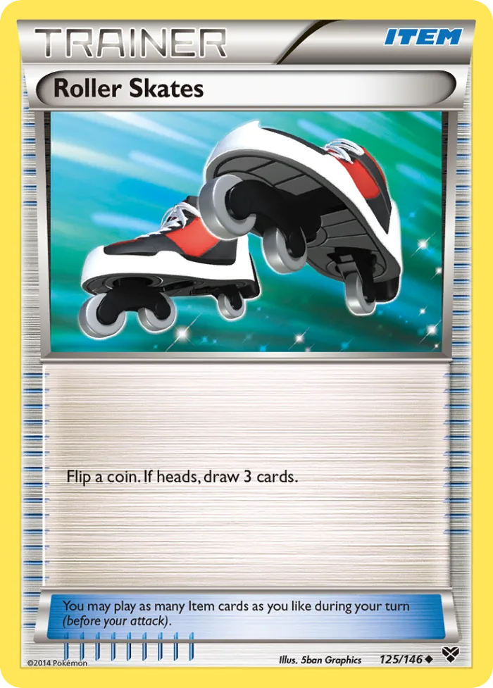 Roller Skates #125 XY Pokemon card