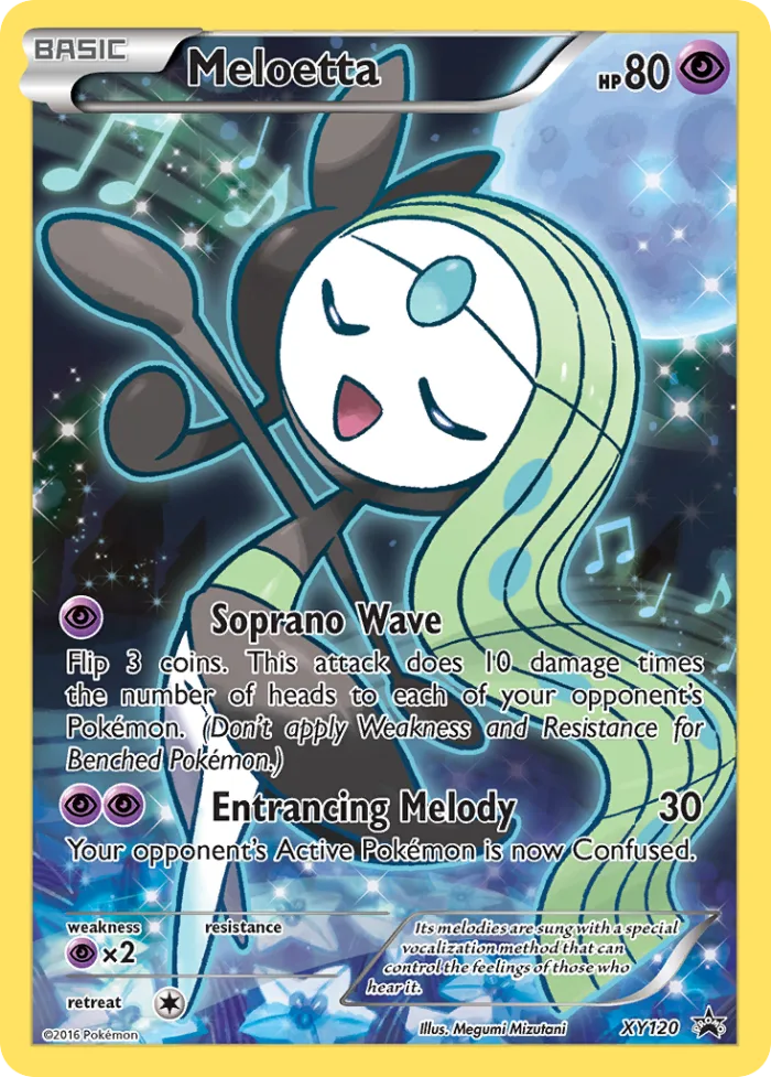 Meloetta #XY120 XY Black Star Promos Pokemon card