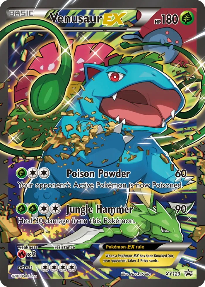 Venusaur-EX #XY123 XY Black Star Promos Pokemon card