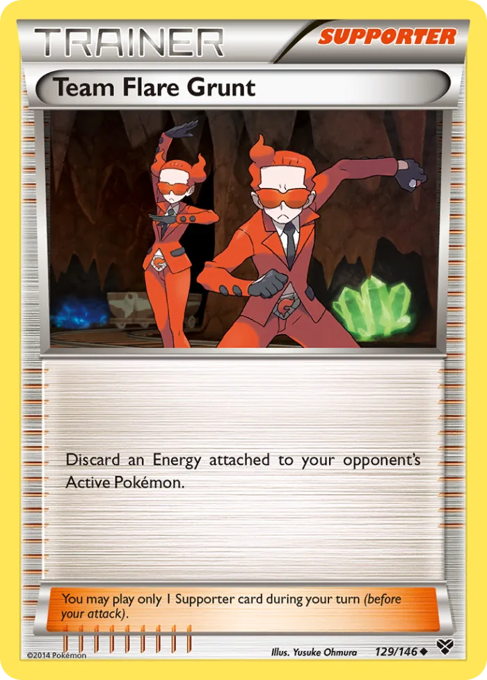 Team Flare Grunt #129 XY Pokemon card