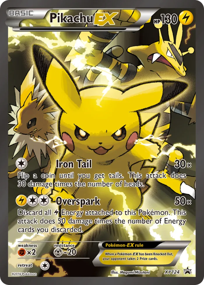 Pikachu-EX #XY124 XY Black Star Promos Pokemon card