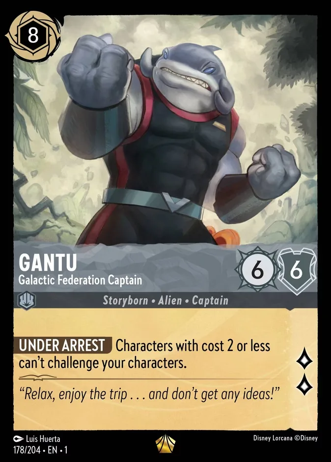 Gantu #178 The First Chapter Disney Lorcana card