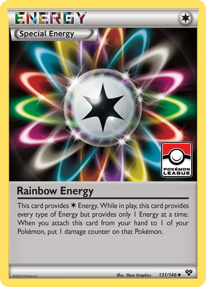 Rainbow Energy #131 XY Pokemon card